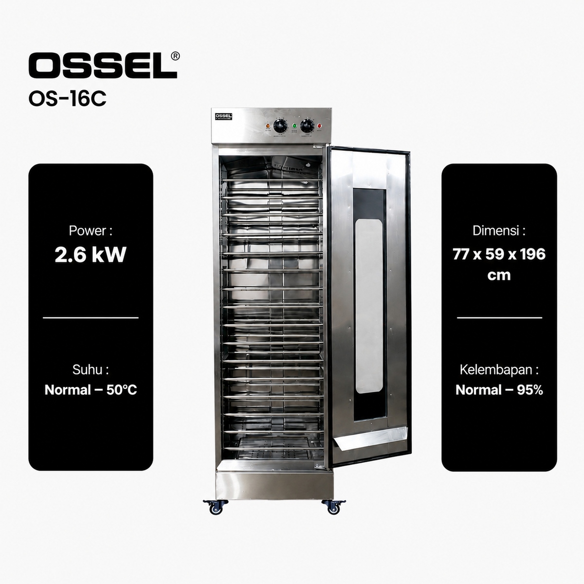 OSSEL Dough Proofer OS-16C