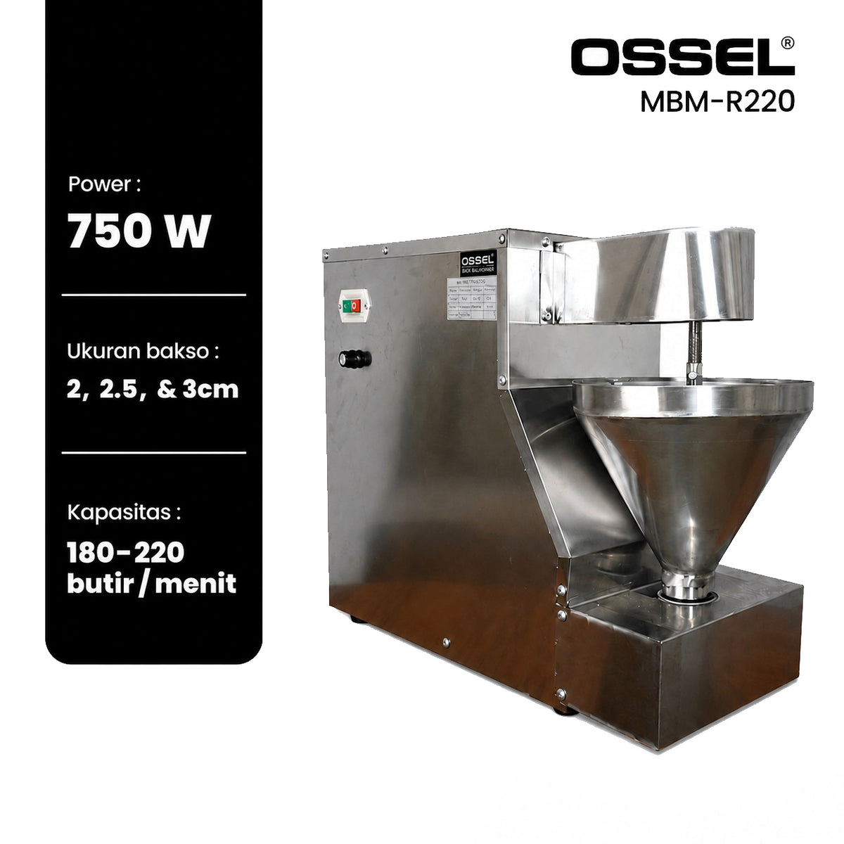 OSSEL Mesin Cetak Bakso MBM-R220