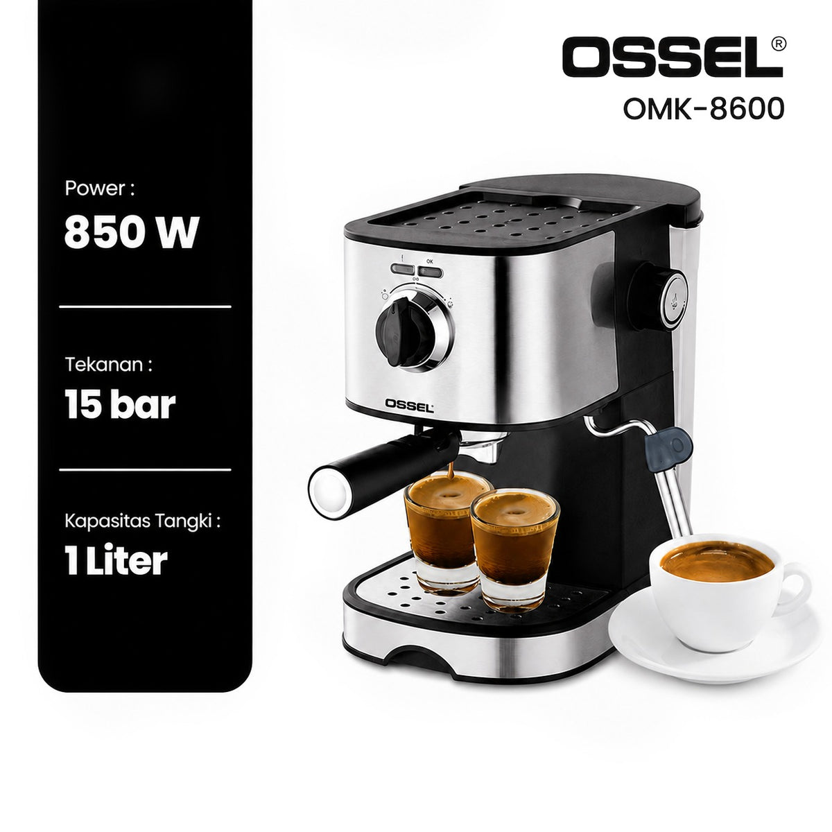 OSSEL Mesin Kopi Espresso OMK-8600