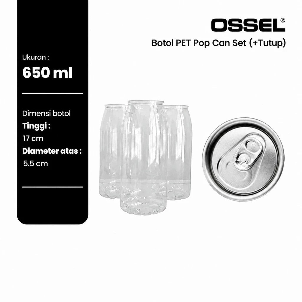 OSSEL Botol PET Pop Can 650 ml