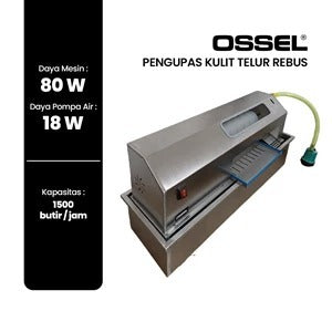 OSSEL Mesin Kupas Telur Rebus Semi Otomatis